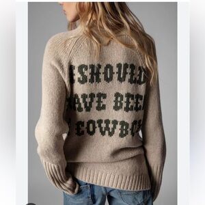 Zadig and Voltaire, cowboy sweater, size L